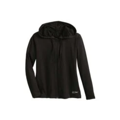 Hooded Long Sleeve Aqua Shirt - Black