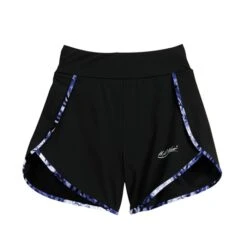 Flirty Shorts W/ Built-In Matching Brief - Black W/ Kauai