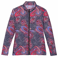 Zip-Front Collared Shirt - Aria