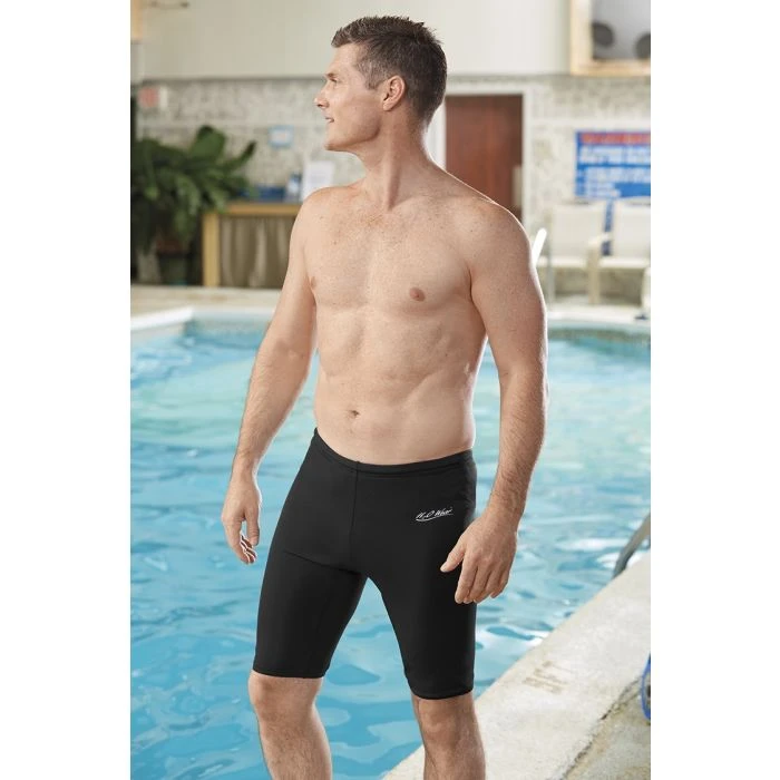 Male Jammer Trunks - Black 1 Male Jammer Trunks - Black