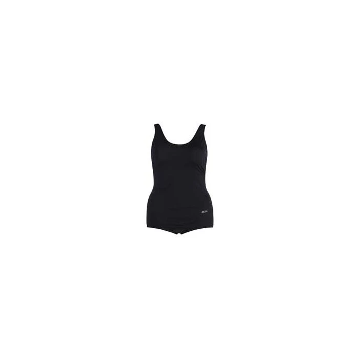 Scoop Back Tank W/ Modesty Panel - Black 1 Scoop Back Tank W/ Modesty Panel - Black