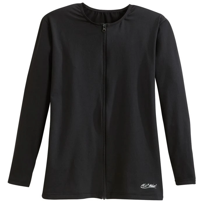 Men's Unlined Aqua Shirt- Black 2 Men's Unlined Aqua Shirt- Black - Image 2