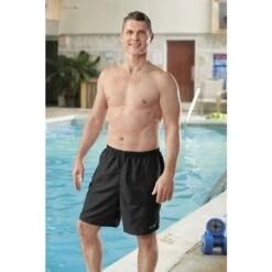 Men's Polyester Trunk - Black