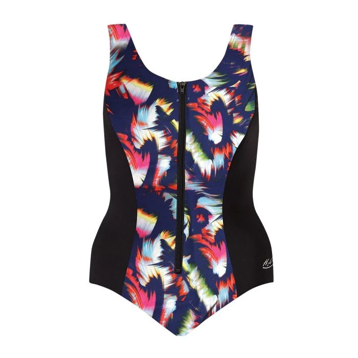 Zip-Front Support Tank - Regular Torso - Black W/ Verity 1 Zip-Front Support Tank - Regular Torso - Black W/ Verity