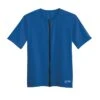 Short Sleeve Zip-Front Aqua Shirt - Deep Sea