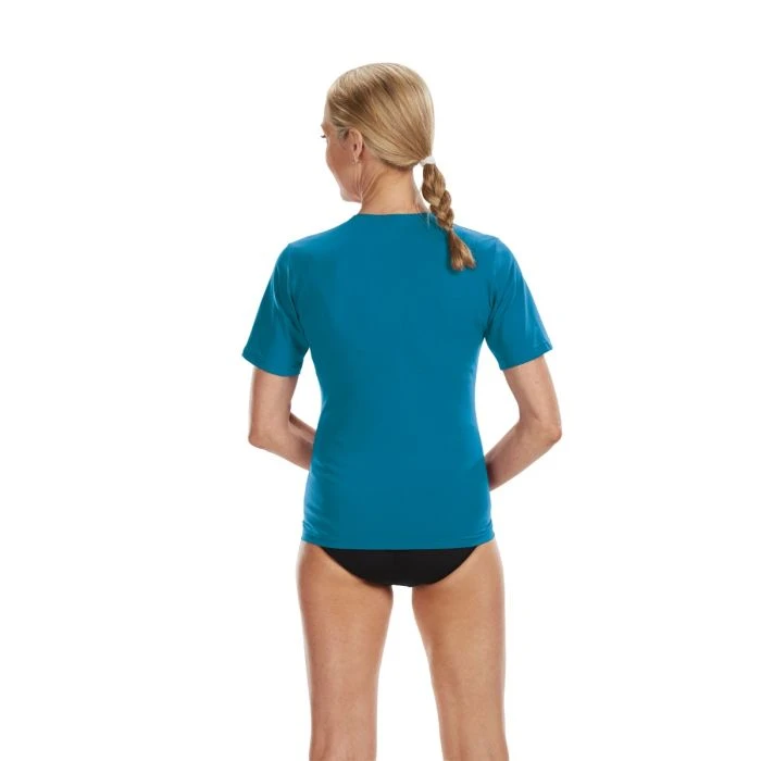 Short Sleeve Zip-Front Aqua Shirt - Surf - PTZ1_SF 3 Short Sleeve Zip-Front Aqua Shirt - Surf - PTZ1_SF - Image 3