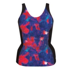 Ruched Front Top - Black W/ Nova