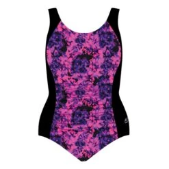 Ruched Front Support Tank -Regular Torso- Black W/ Harmony