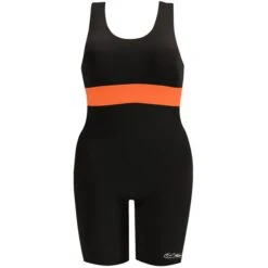 Cross Strap Unitank - Black W/ Flash