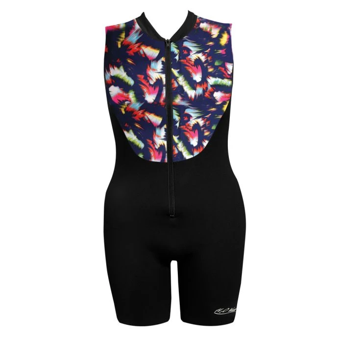 Zip-Front Unitank With Support - Black W/ Verity 1 Zip-Front Unitank With Support - Black W/ Verity